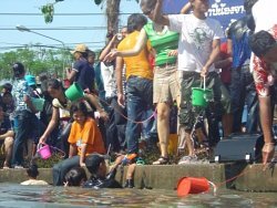 Wet clothes for Songkran